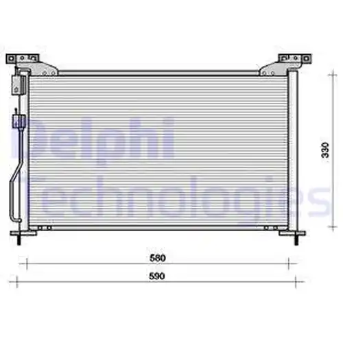 кондензатор, климатизация DELPHI TSP0225092