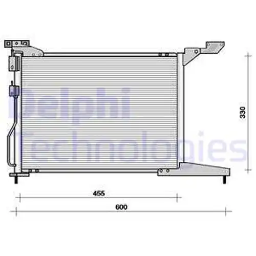 кондензатор, климатизация DELPHI TSP0225093