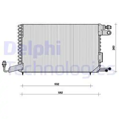 кондензатор, климатизация DELPHI TSP0225101