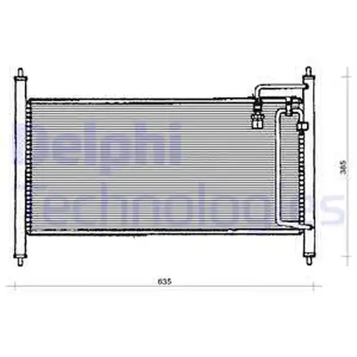 кондензатор, климатизация DELPHI TSP0225129