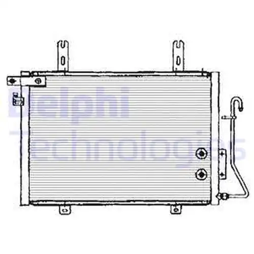 кондензатор, климатизация DELPHI TSP0225133