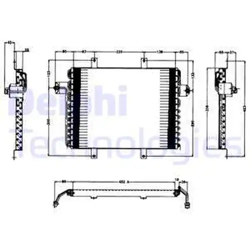 кондензатор, климатизация DELPHI TSP0225138