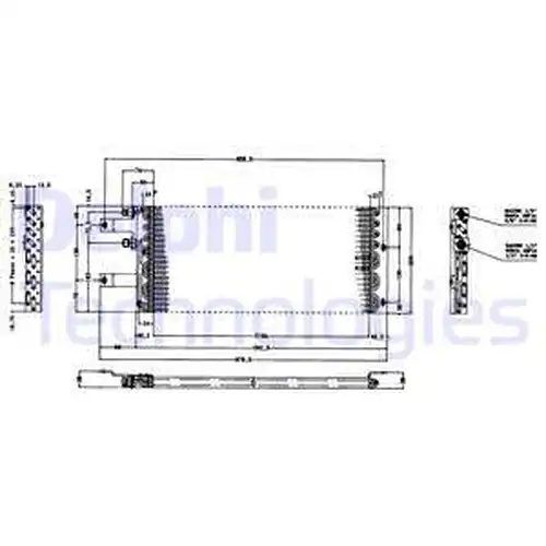 кондензатор, климатизация DELPHI TSP0225165