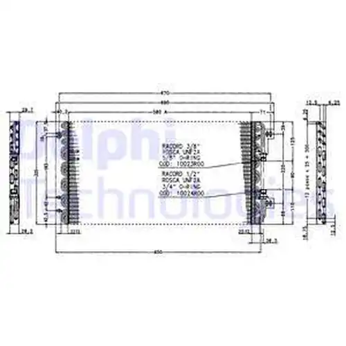 кондензатор, климатизация DELPHI TSP0225166