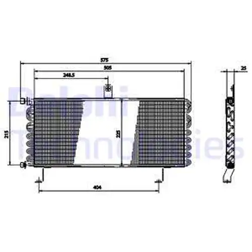 кондензатор, климатизация DELPHI TSP0225175