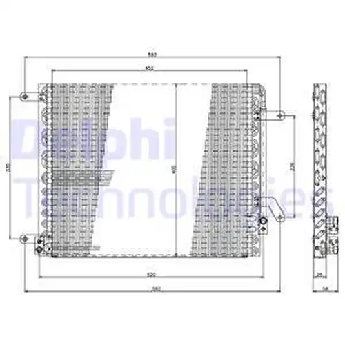 кондензатор, климатизация DELPHI TSP0225190