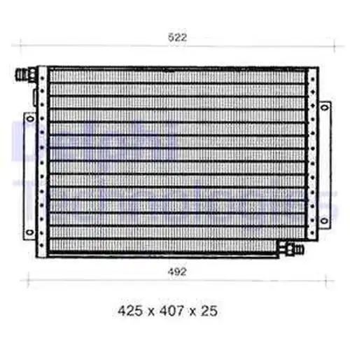 кондензатор, климатизация DELPHI TSP0225241