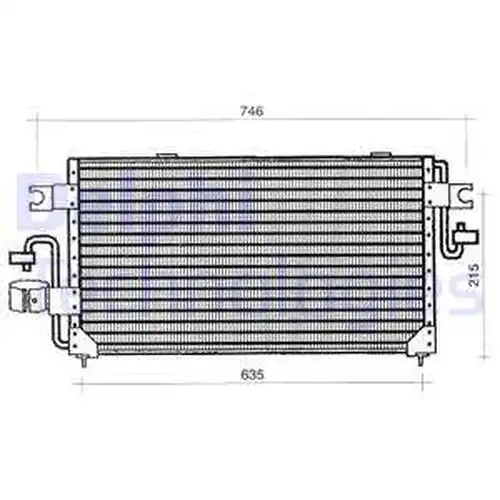 кондензатор, климатизация DELPHI TSP0225340
