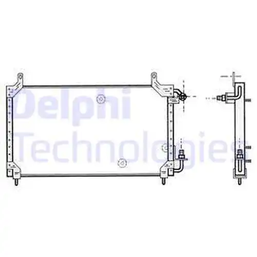 кондензатор, климатизация DELPHI TSP0225413