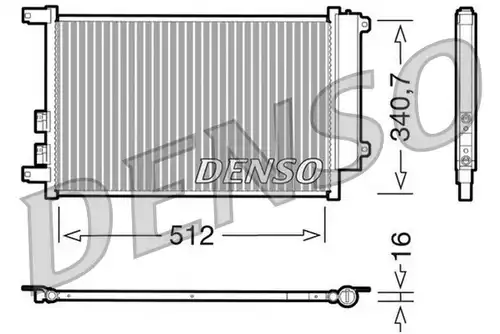 кондензатор, климатизация DENSO DCN01010