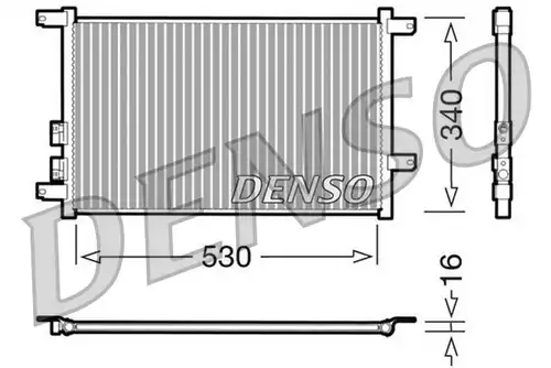 кондензатор, климатизация DENSO DCN01011