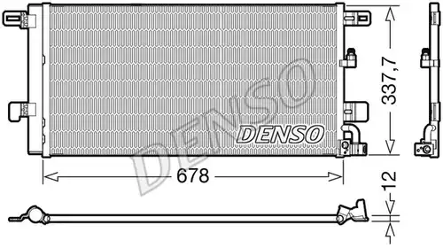 кондензатор, климатизация DENSO DCN02001