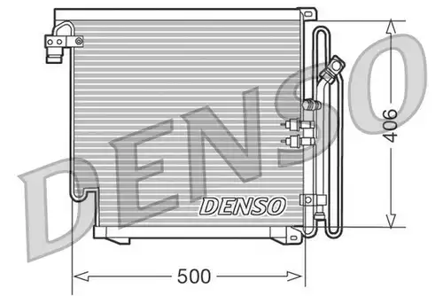 кондензатор, климатизация DENSO DCN02010