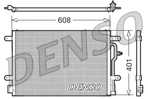 кондензатор, климатизация DENSO DCN02012