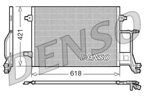 кондензатор, климатизация DENSO DCN02013