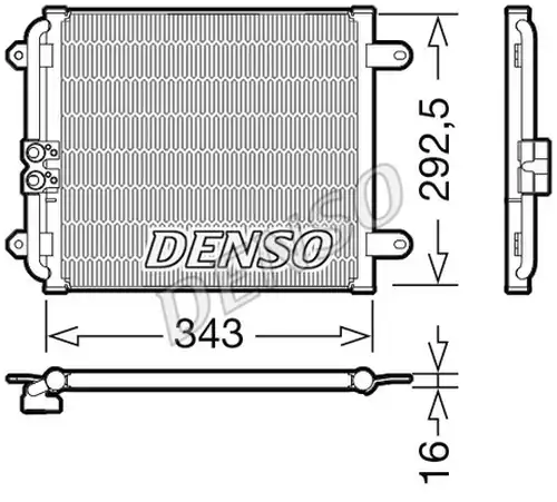 кондензатор, климатизация DENSO DCN02032