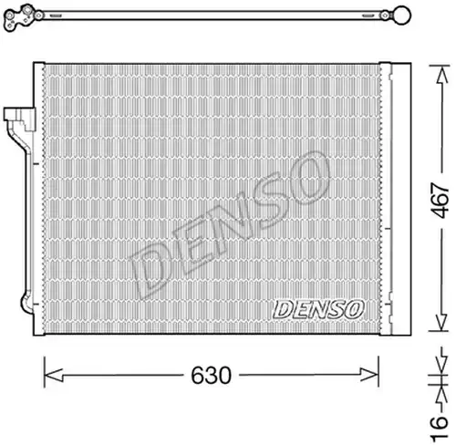 кондензатор, климатизация DENSO DCN05029