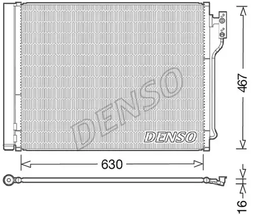 кондензатор, климатизация DENSO DCN05031