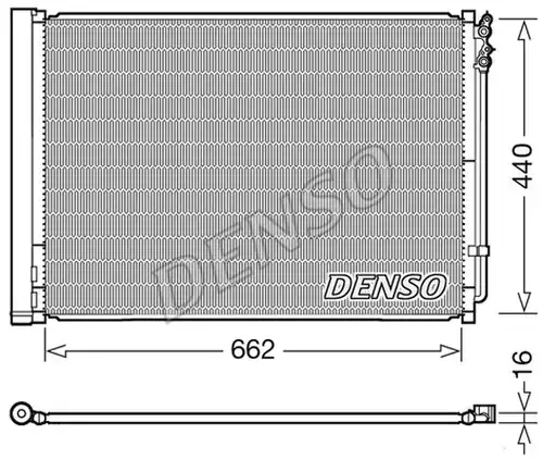 кондензатор, климатизация DENSO DCN05032