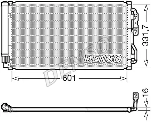 кондензатор, климатизация DENSO DCN05033