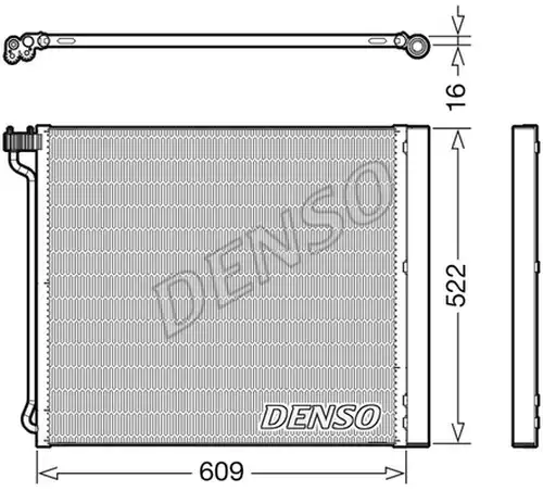 кондензатор, климатизация DENSO DCN05034