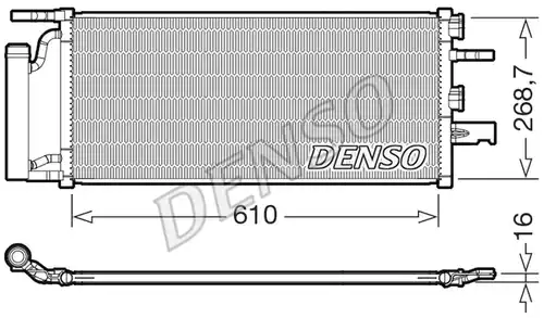 кондензатор, климатизация DENSO DCN05036