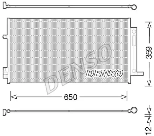 кондензатор, климатизация DENSO DCN06016