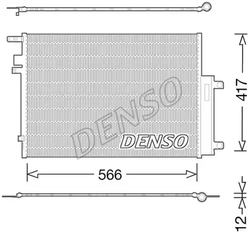 кондензатор, климатизация DENSO DCN06017