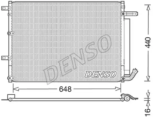 кондензатор, климатизация DENSO DCN06018