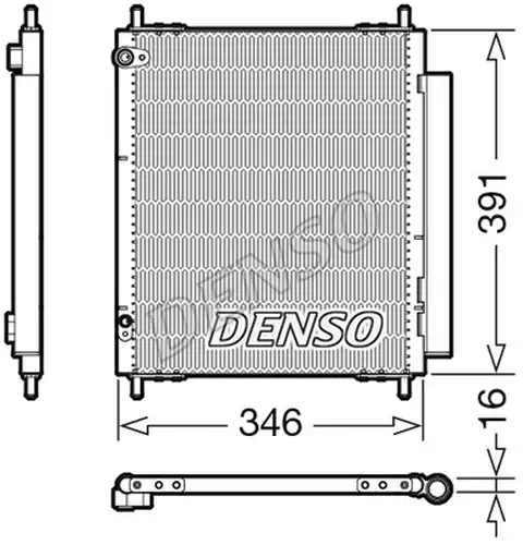 кондензатор, климатизация DENSO DCN07003