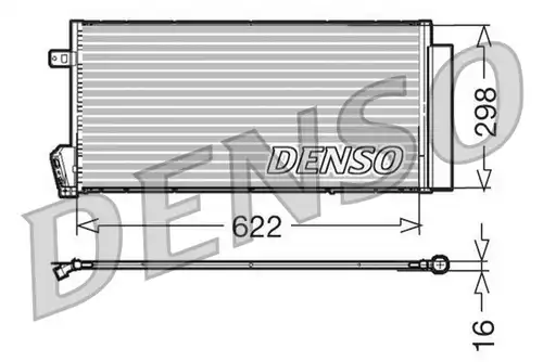 кондензатор, климатизация DENSO DCN09018