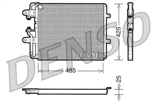 кондензатор, климатизация DENSO DCN09030