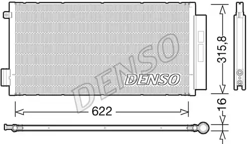 кондензатор, климатизация DENSO DCN09044