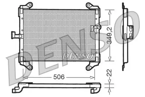 кондензатор, климатизация DENSO DCN09050