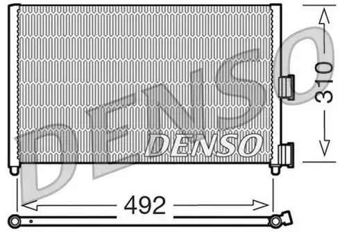 кондензатор, климатизация DENSO DCN09071