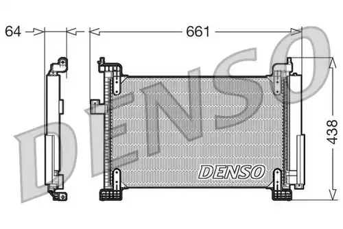 кондензатор, климатизация DENSO DCN09085