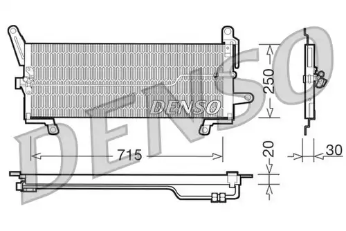 кондензатор, климатизация DENSO DCN09097