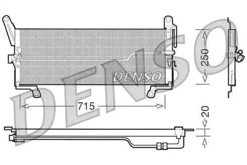 кондензатор, климатизация DENSO DCN09098