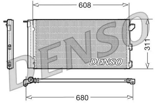 кондензатор, климатизация DENSO DCN09105