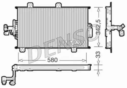 кондензатор, климатизация DENSO DCN09140