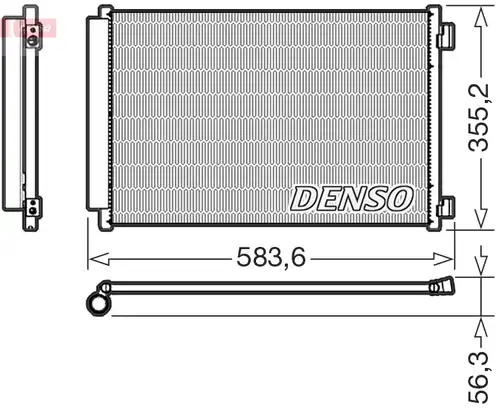 кондензатор, климатизация DENSO DCN09146