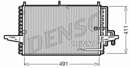 кондензатор, климатизация DENSO DCN10002