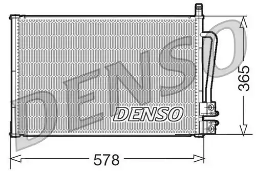 кондензатор, климатизация DENSO DCN10008