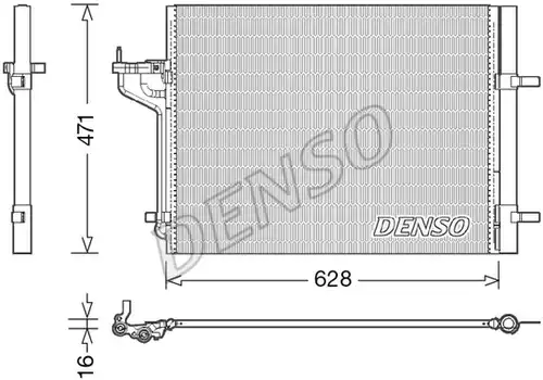 кондензатор, климатизация DENSO DCN10029