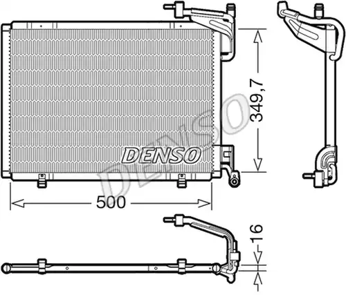 кондензатор, климатизация DENSO DCN10054