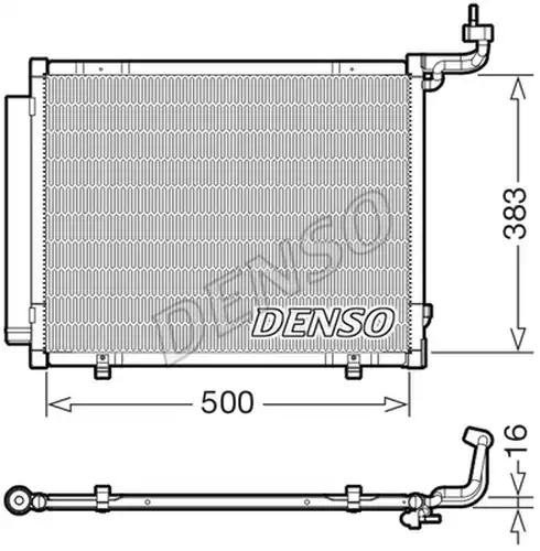 кондензатор, климатизация DENSO DCN10057