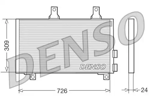 кондензатор, климатизация DENSO DCN11003