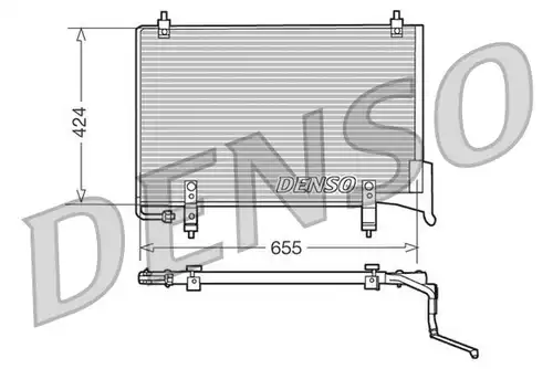 кондензатор, климатизация DENSO DCN11004