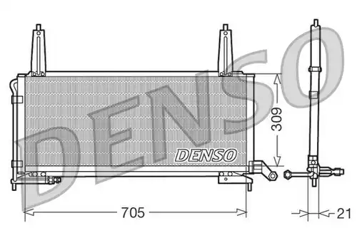 кондензатор, климатизация DENSO DCN11006