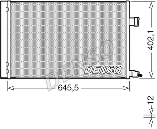 кондензатор, климатизация DENSO DCN11009